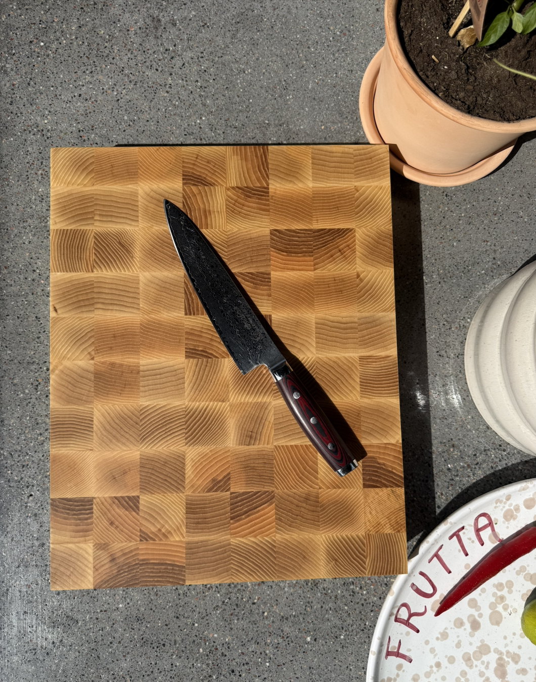 Stock & Stål Slaktarblock/Skärbräda Ask 45 cm - 6