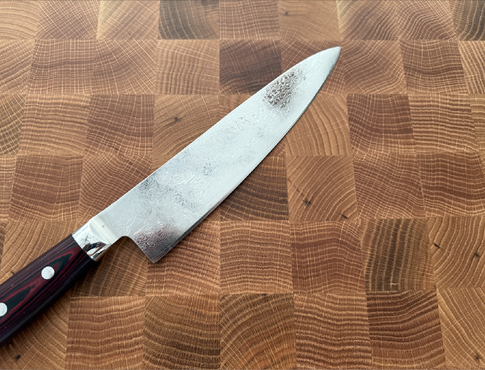 Stock & Stål Slaktarblock/Skärbräda Röd Ek 45 cm - 4