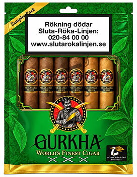 Gurkha Boutique Green Aganorsa Leaf Toro Humibag - 6 Cigarrer