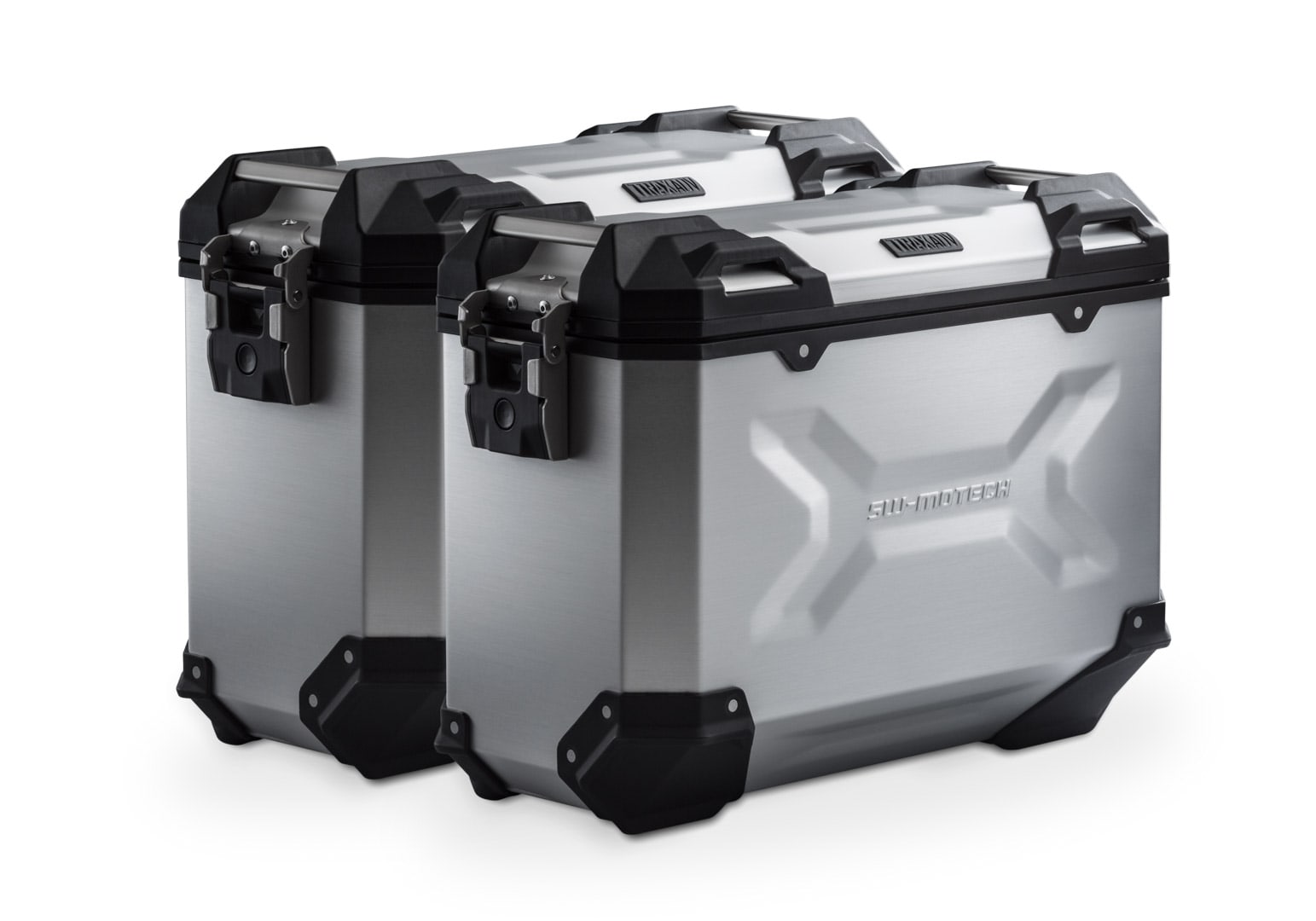 TRAX ADV aluminium case system Silver. 37/37 l. Kawasaki KLE500/KLE500 SE (26-).