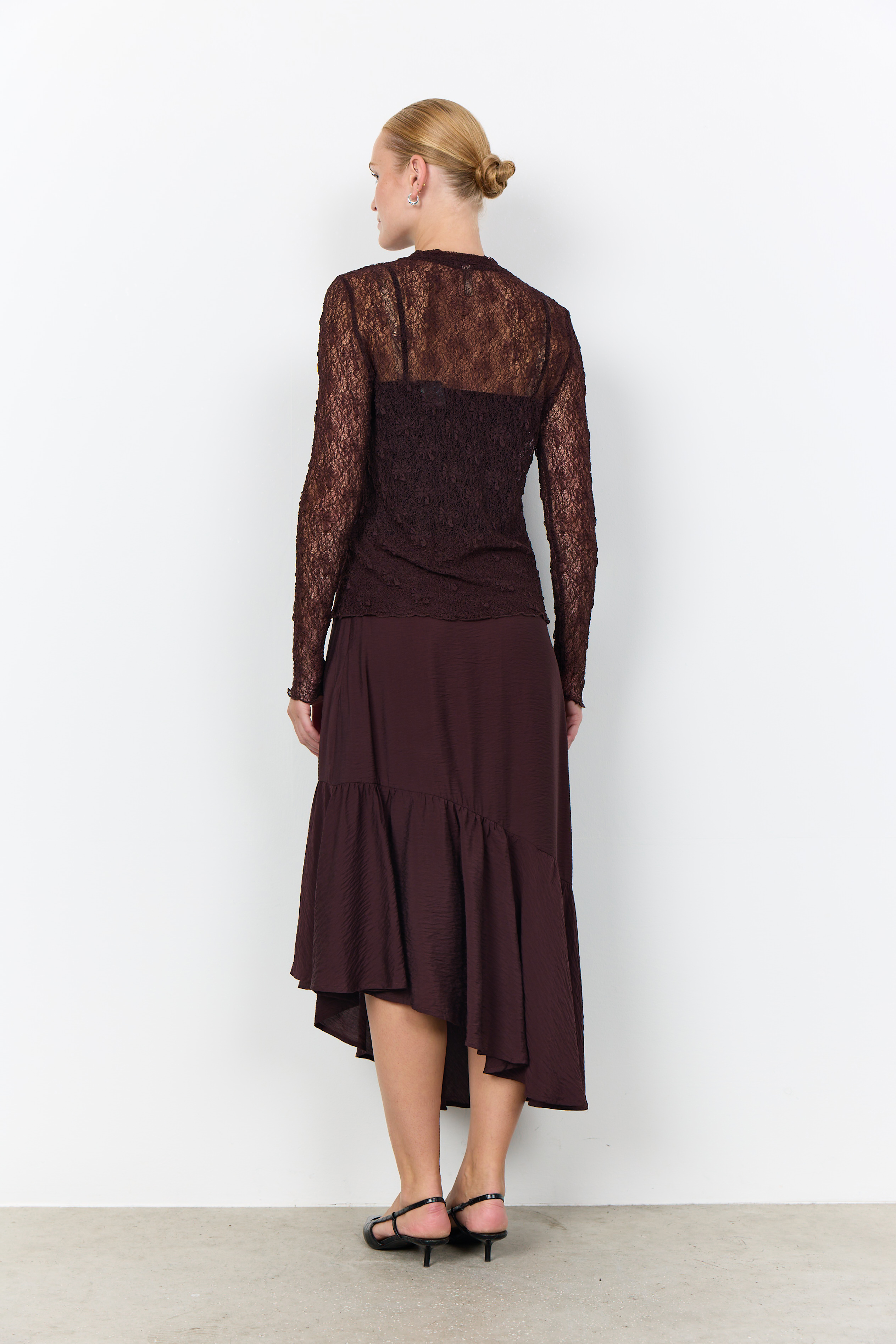 SC-JABINA 1 Blouse Långärmad  Brun Top - 3