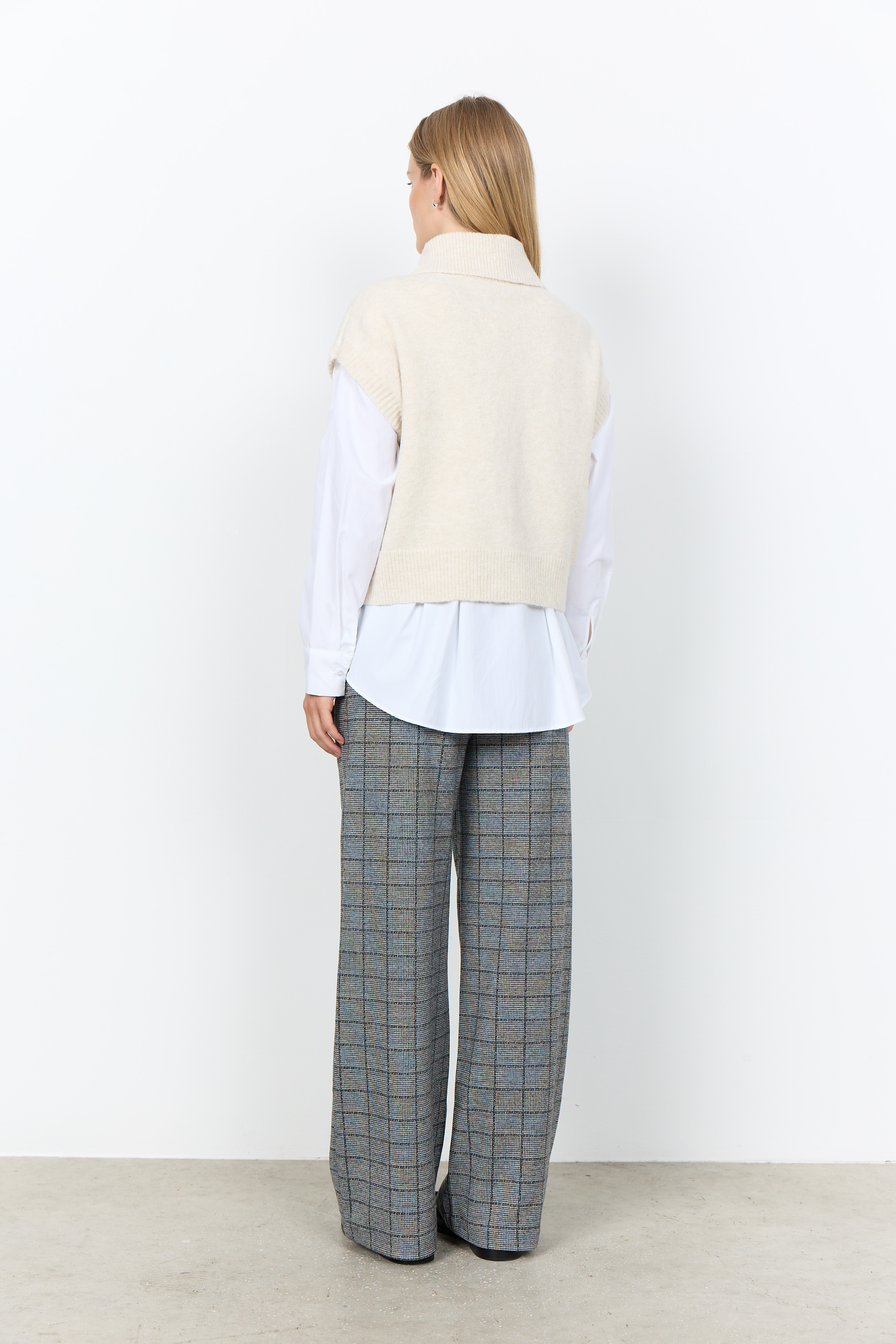 SC-JOYA 2 Waistcoat Stickad Väst med Krage - 3