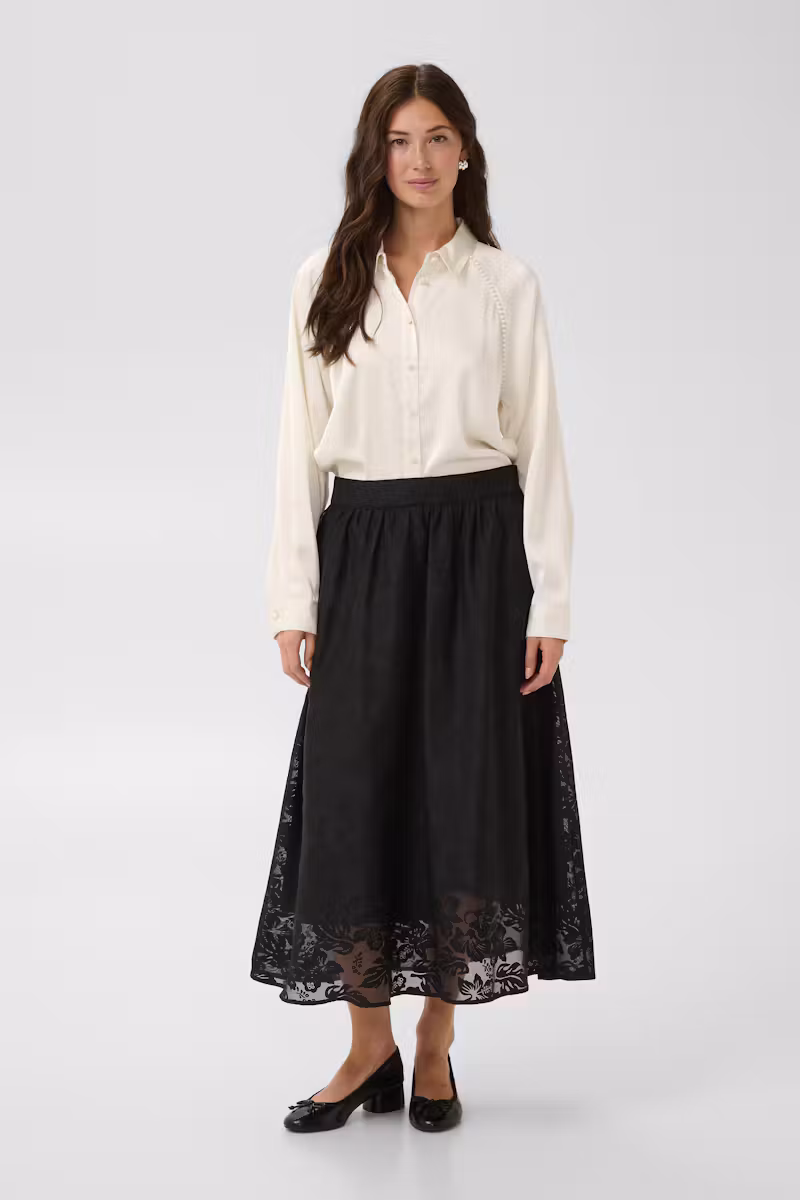 Culture Satin Shirt Whitecap - 3
