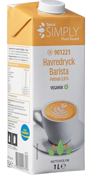 Havredryck Barista 2,8% 1L