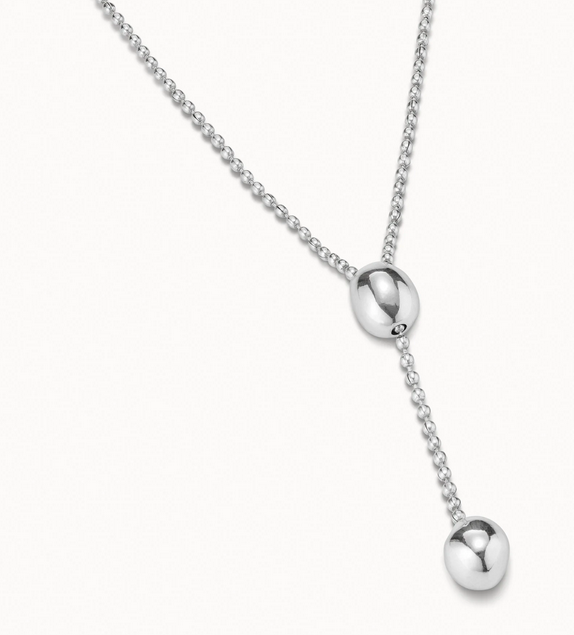 Långt Silver Halsband - 3