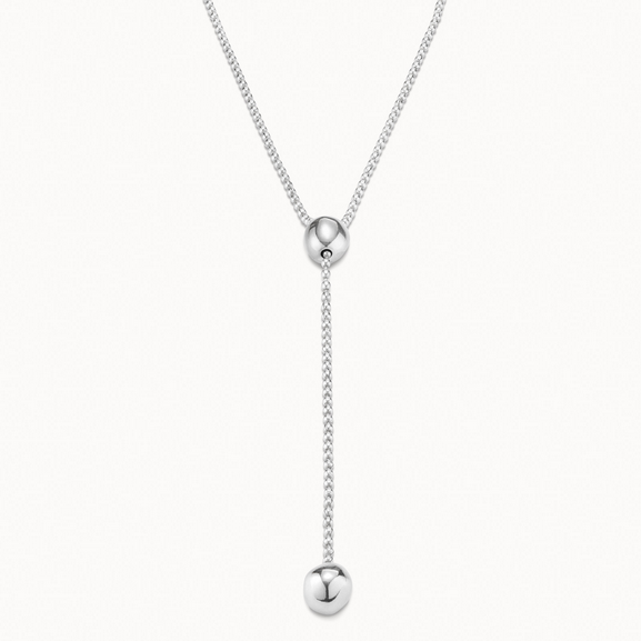 Långt Silver Halsband
