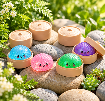 Glitter Dumpling in Steamer 10cm