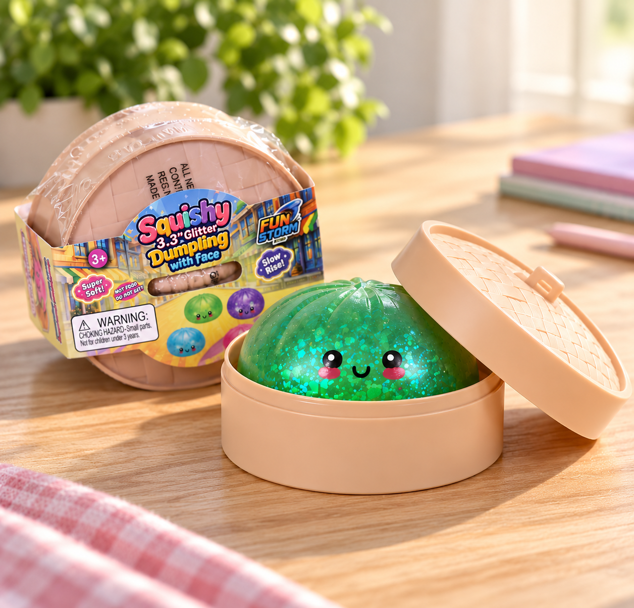 Glitter Dumpling in Steamer 10cm - 4
