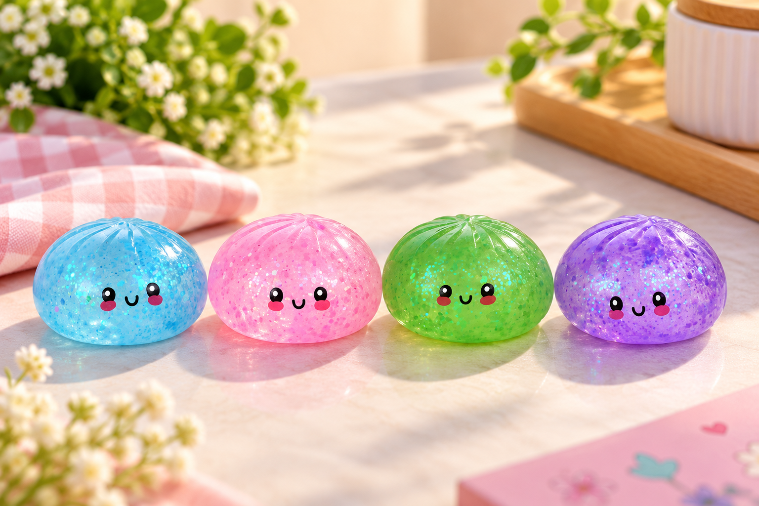 Glitter Dumpling in Steamer 10cm - 3