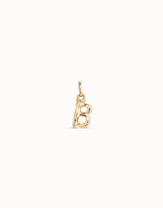 Medium B Initial Berlock - Guld