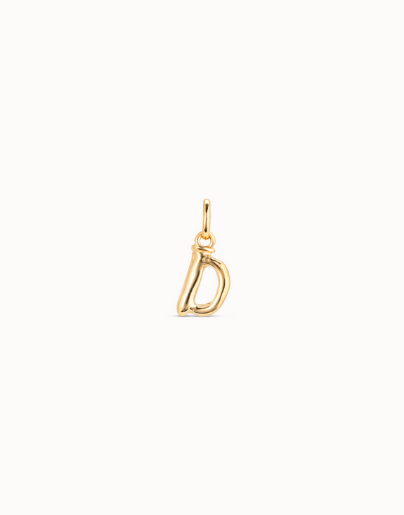 Medium D Initial Berlock - Guld