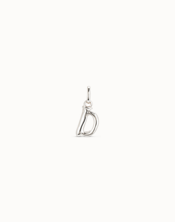 Medium D Initial Berlock - Silver