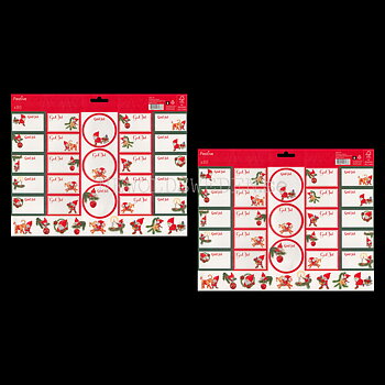 Juladresslapp & Stickers 80 stycken - Charlotta Carlqvist- LO