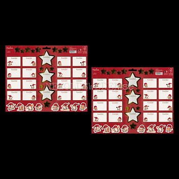 Juladresslapp & Stickers 80 stycken - Mialotta Arvidsson Mars- LO