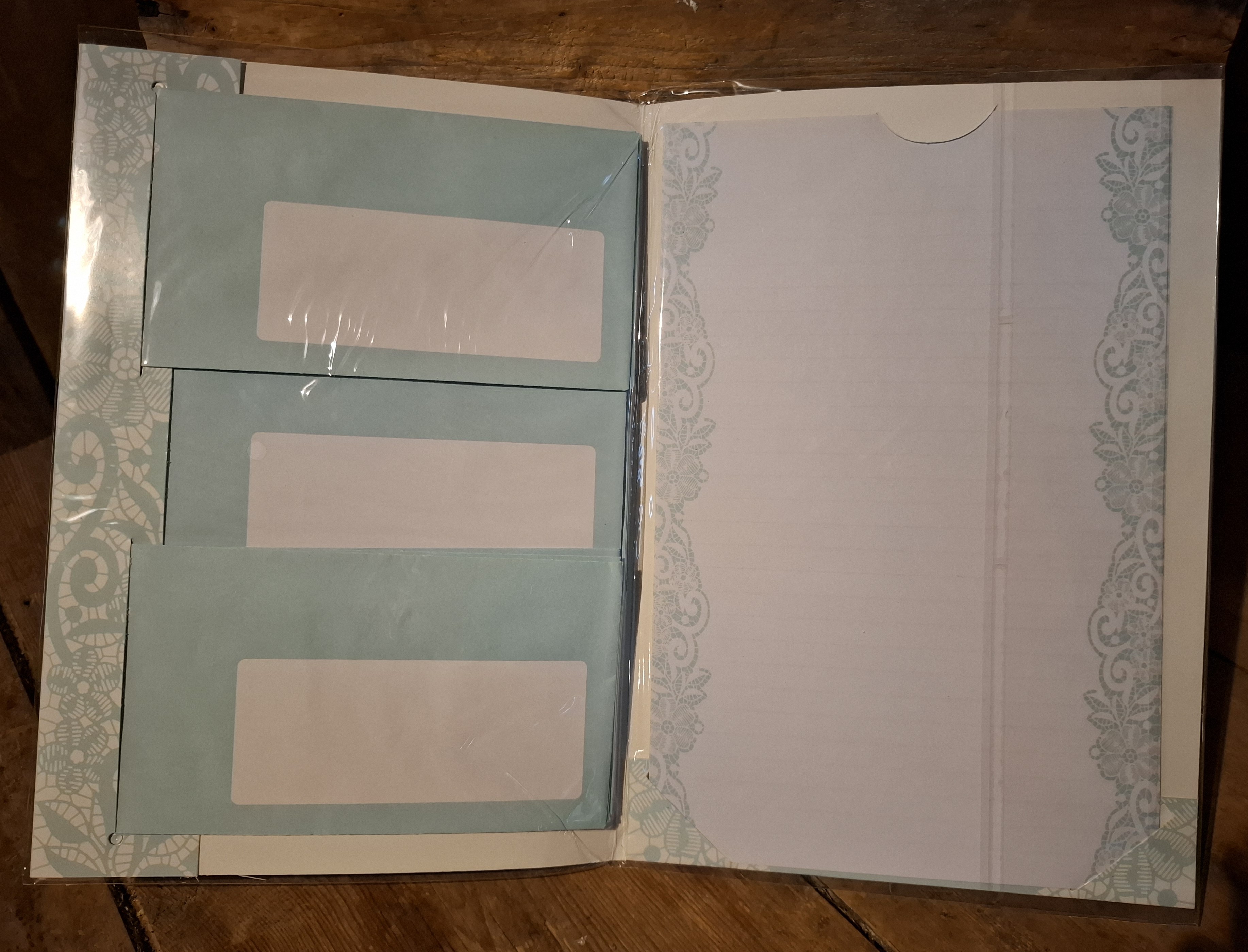 Brevpapperset -Spets - 2