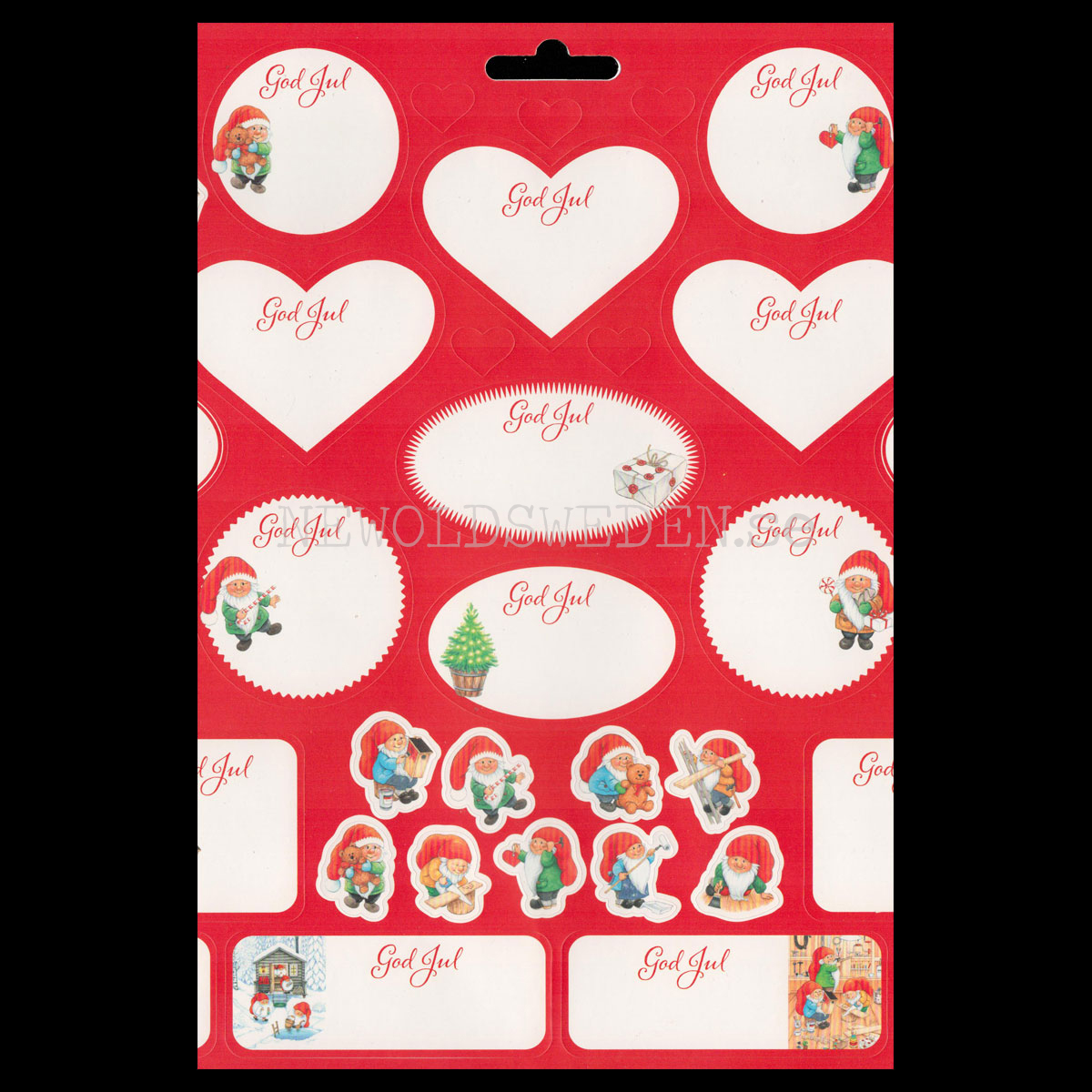 Juladresslapp & Stickers 80 stycken - Inger Wikström Oredsson - LO - 3