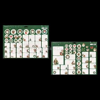 Juladresslapp & Stickers 80 stycken - LO