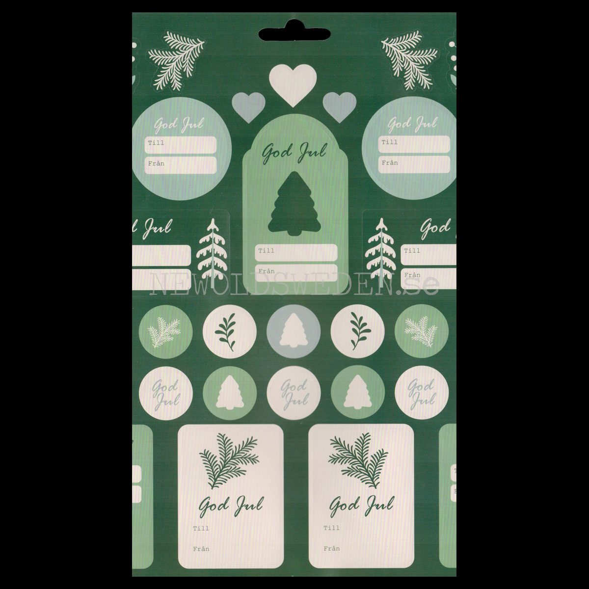 Juladresslapp & Stickers 80 stycken - LO - 3