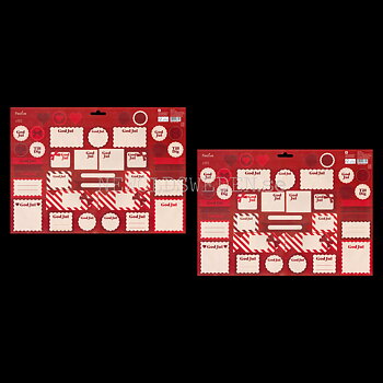 Juladresslapp & Stickers 80 stycken - LO