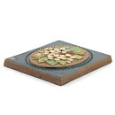 Aimo Nietosvuori (1970s) Rectangular Wall Plaque with Wild Apple Flower Motif 18 cm