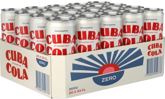 Cuba Cola Zero 33cl x 20p