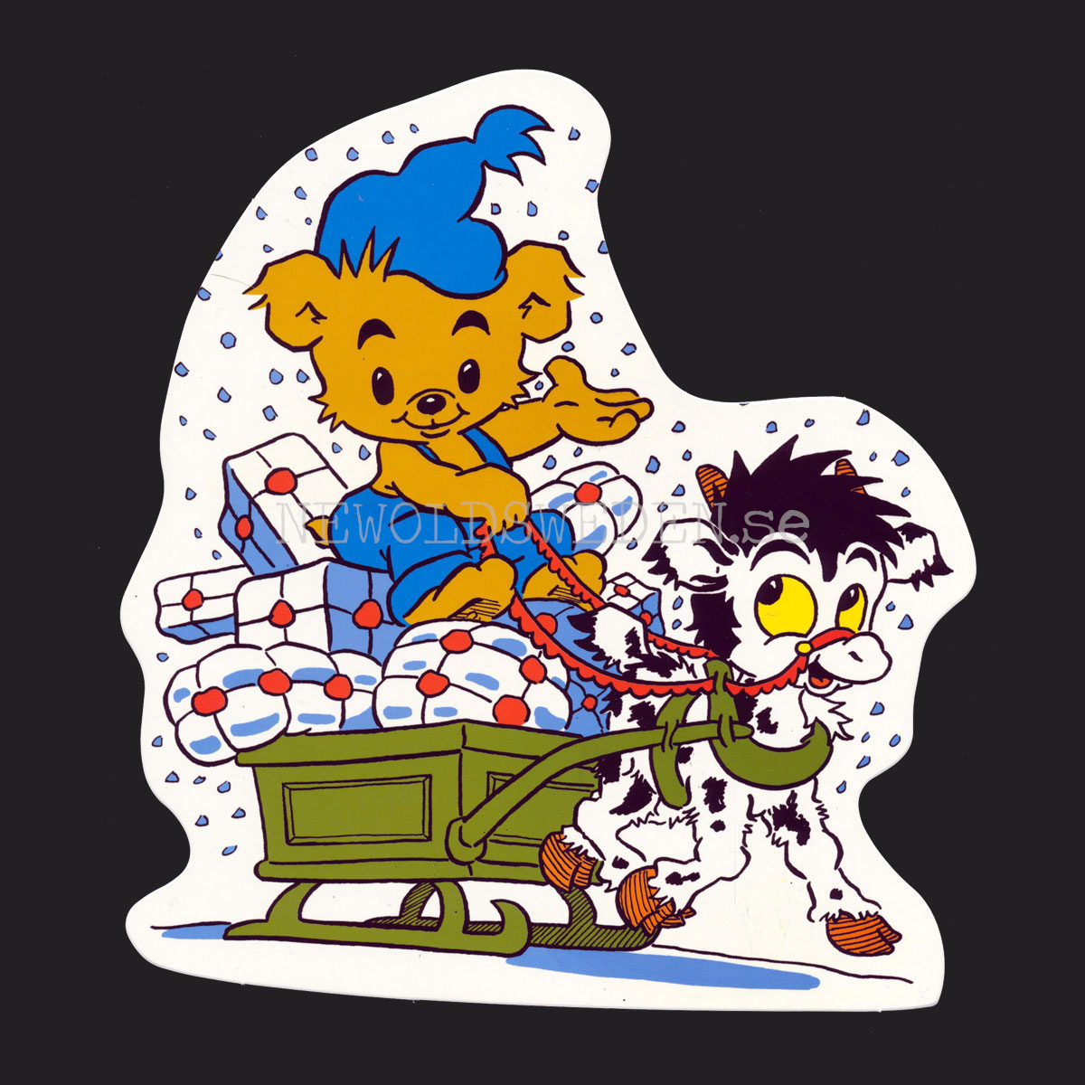 Bamse Julkort 4-pack - Rune Andréasson - LO - 4