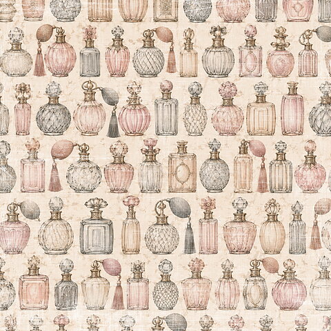 Papper Scrapbooking  Reprint -Pretty little things  -Perfume -  12x12 (30,5 x 30,5 cm)