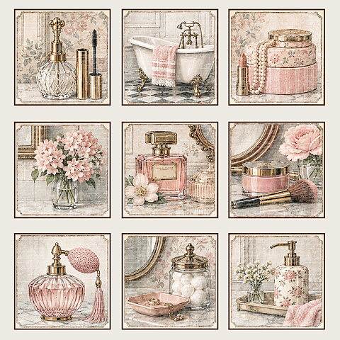 Papper Scrapbooking  Reprint -Pretty little things  -TAGS -  12x12 (30,5 x 30,5 cm)