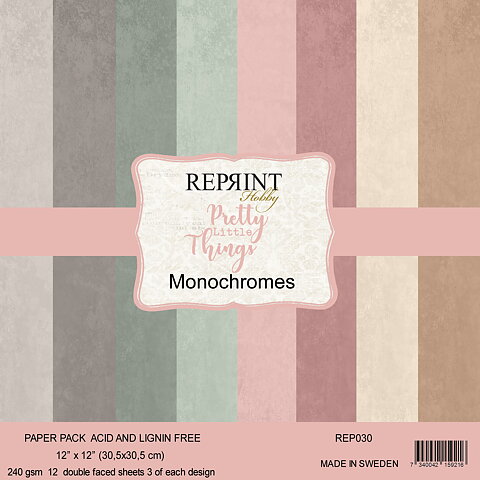 Paperpack Reprint -Pretty little things  Monochromes -  12x12