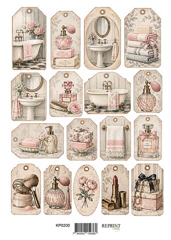 Papper Klippark -  Pretty little things Tags 2-  A4