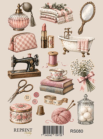 Stickers Reprint -  Pretty little things -  11x16 cm