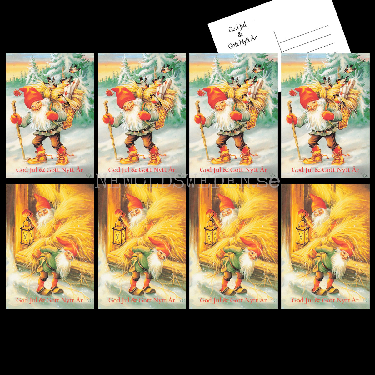 Julkort 8-pack 2 motiv - Lars Carlsson LC - © Eliasson