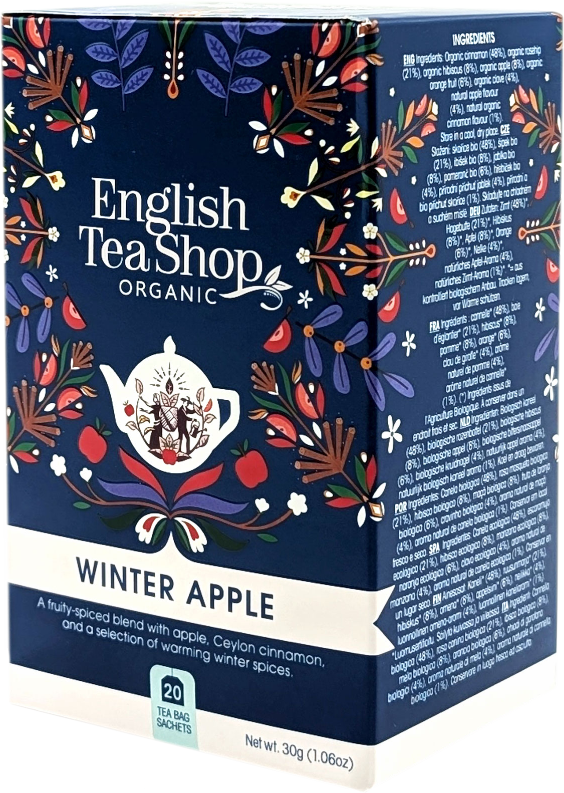 JULEN 2026 - English Tea Shop - Winter Apple Ekologisk Tepåsar - 2