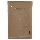 Aimo Nietosvuori (1970s) Rectangular Wall Plaque with Pink Flower Motif 34 cm #864