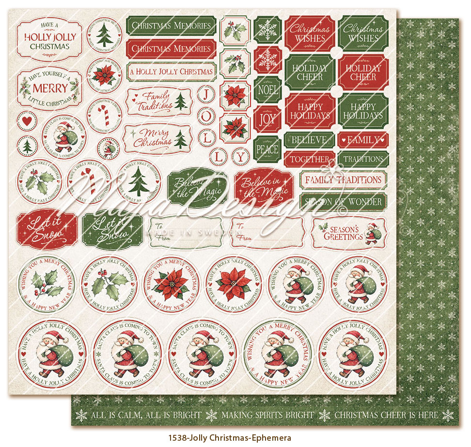 MAJA DESIGN -Jolly Christmas - 12x12" Collection pack - 12