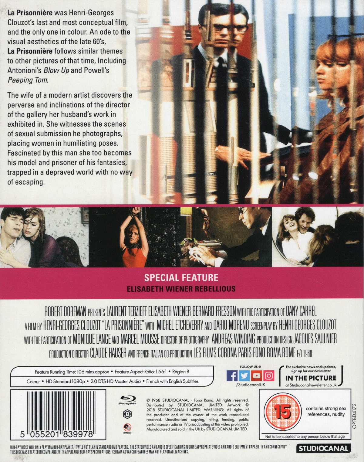 La Prisonnière (ej svensk text) (Blu-ray) - 2
