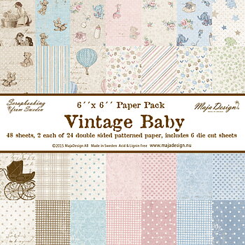 MAJA DESIGN -Vintage Baby - 6x6" Paper pack