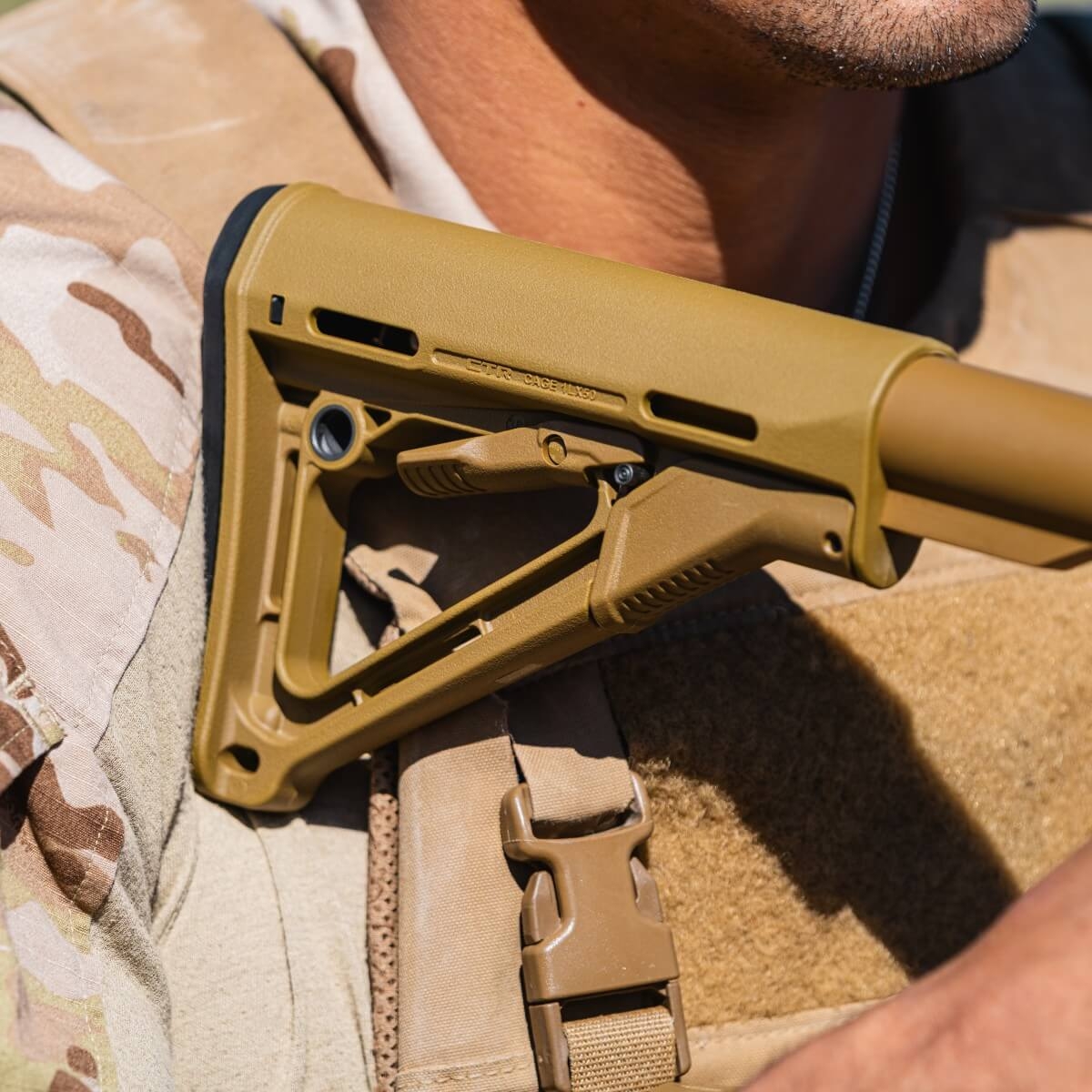 Magpul CTR® Carbine Stock - Mil-Spec Modified Coyote Brown - 3