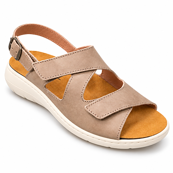 Embla Ergoflex – Ergonomisk Lädersandal med Hälrem