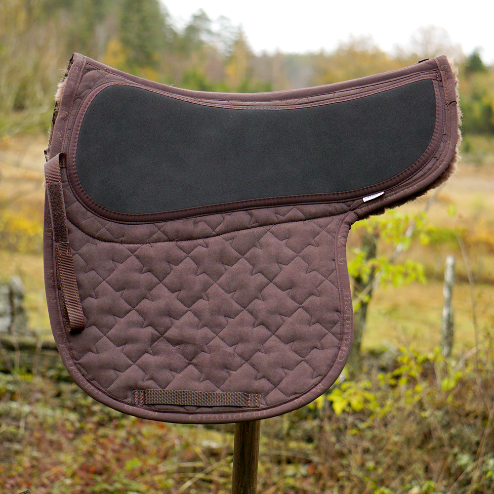 Grandeur saddle pad Gaiter Sheepskin, brown - 4