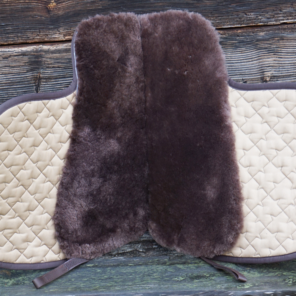 Grandeur saddle pad Gaiter Sheepskin, brown - 2
