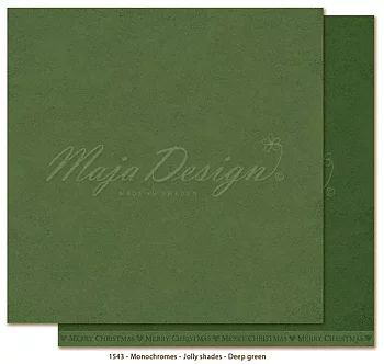 PÅ INGÅNG MD 1543 Mono Jolly  Christmas -Deep green