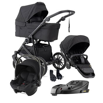 Emmaljunga Super Sonic - Black Edition - inkl Britax Baby-Safe Core Babyskydd och bas - Black Friday Deal