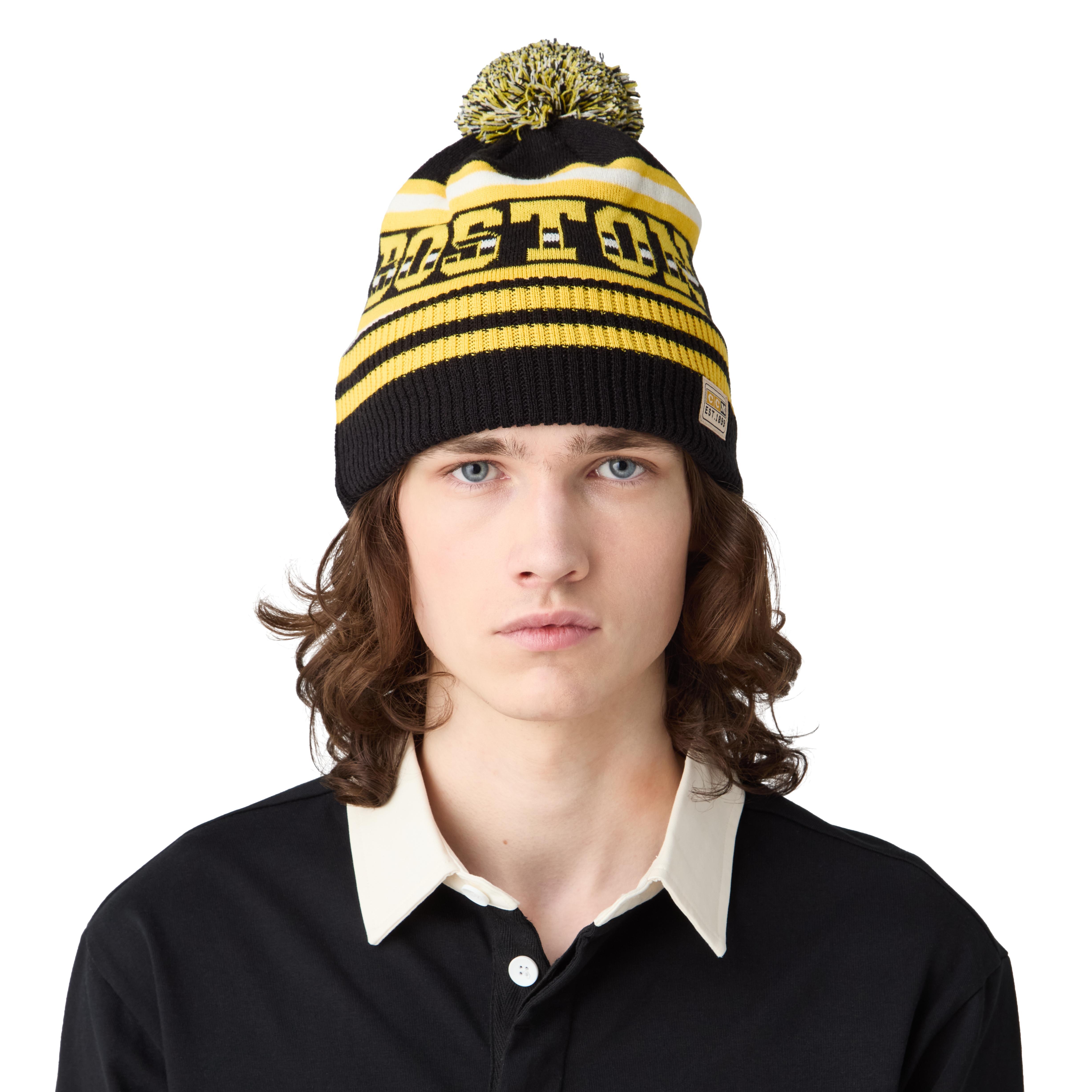 CCM Boston Fleeced Pom Knit Sr Mössa
