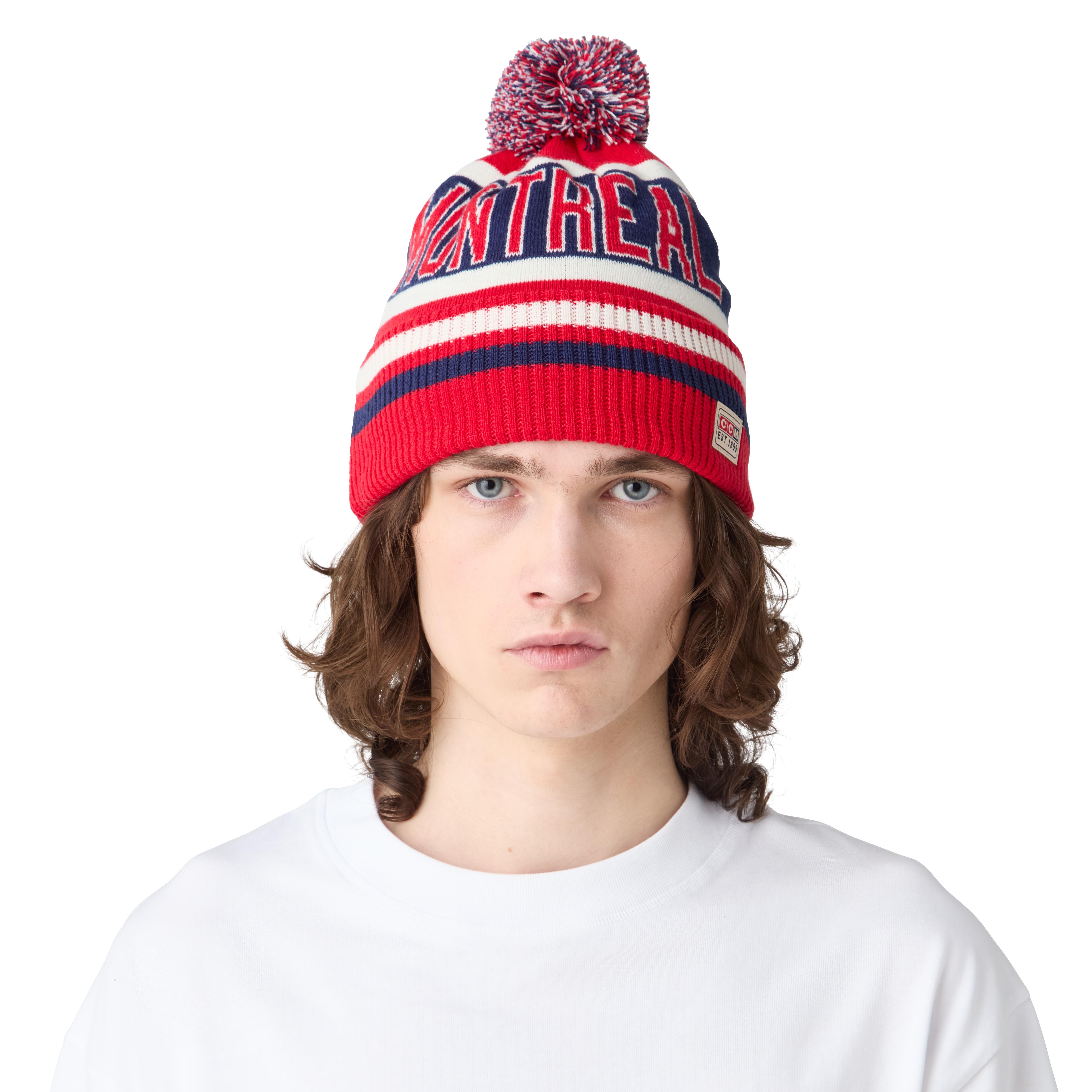 CCM Montreal Fleeced Pom Knit Sr Mössa