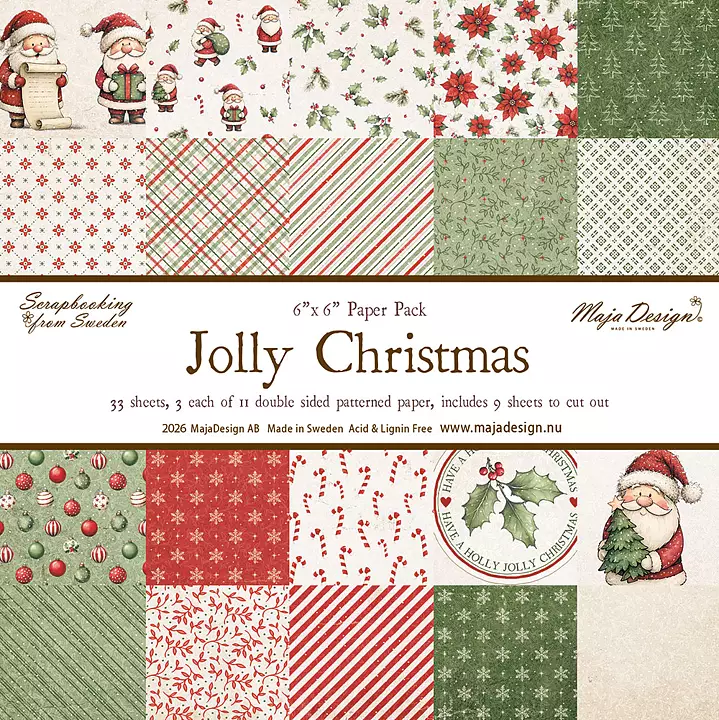 PÅ INGÅNG MD 1545 PP 6x6 -Jolly Christmas 