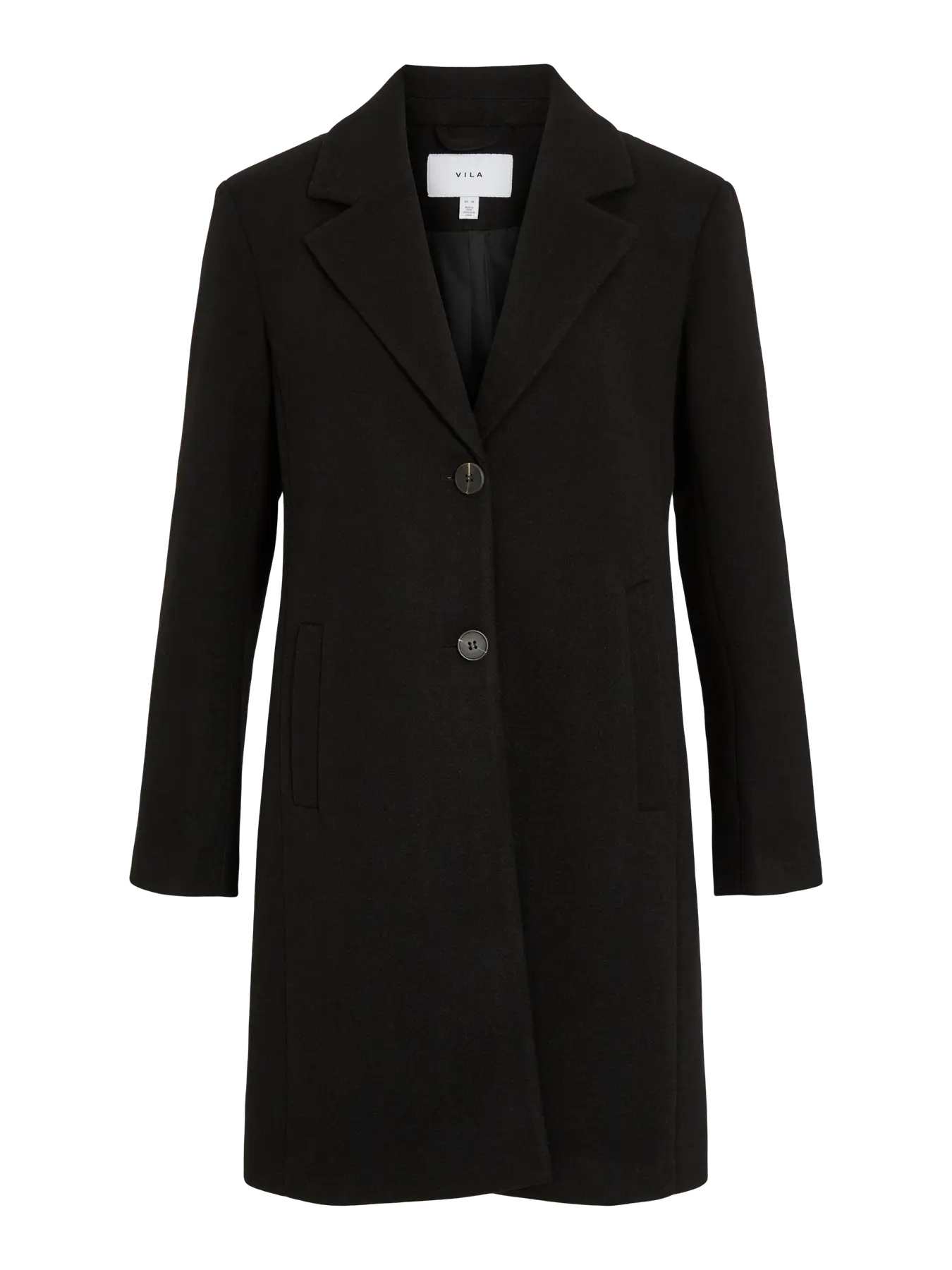 VILA VICLAUDIA BUTTON COAT W - 4