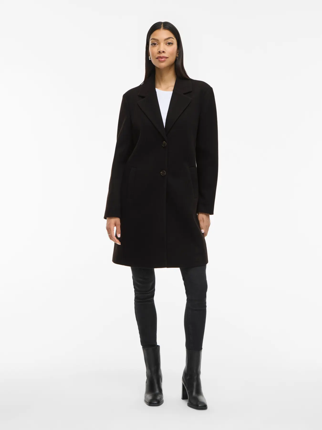 VILA VICLAUDIA BUTTON COAT W - 6