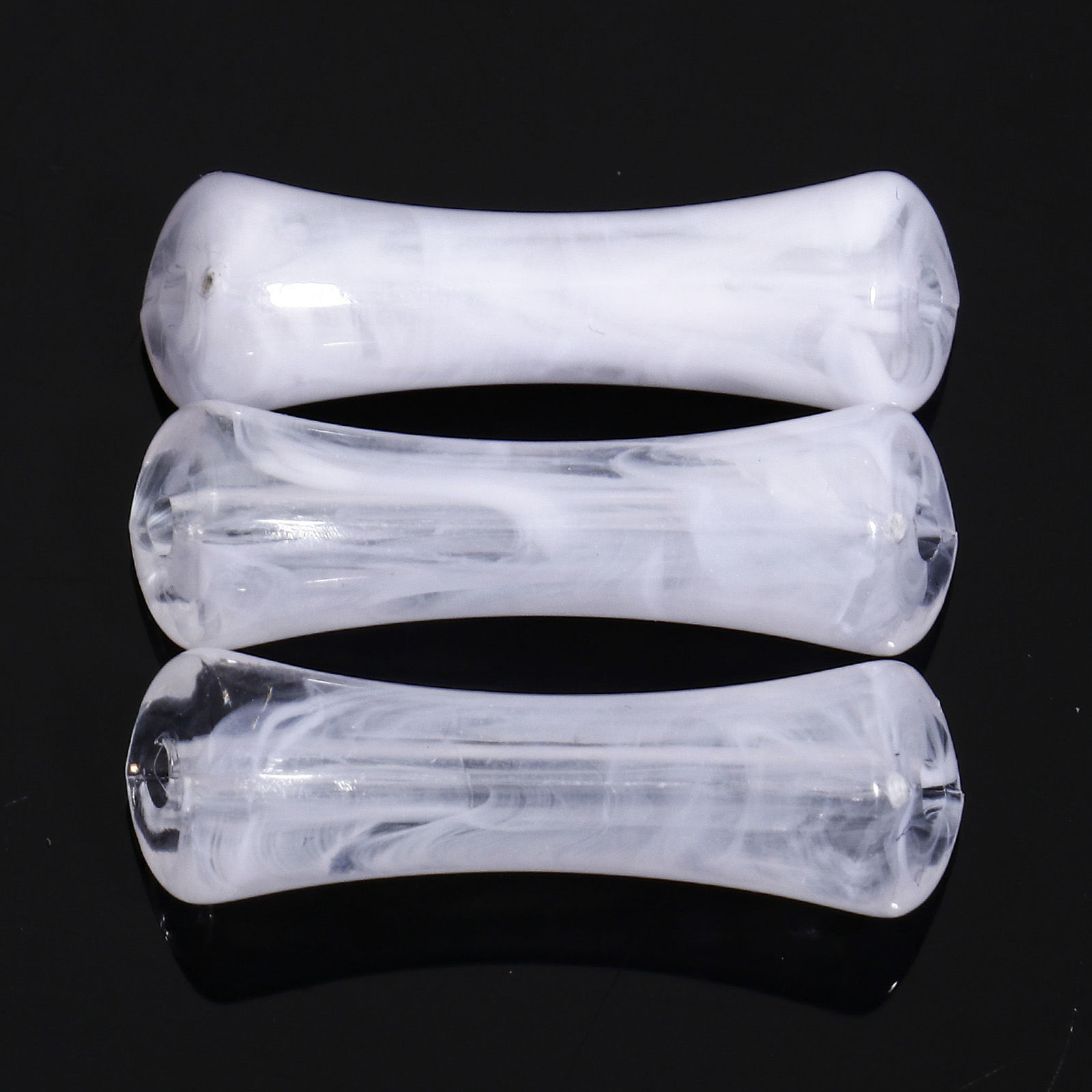 Mellandel - Tub i akryl, Vit 2,7cm