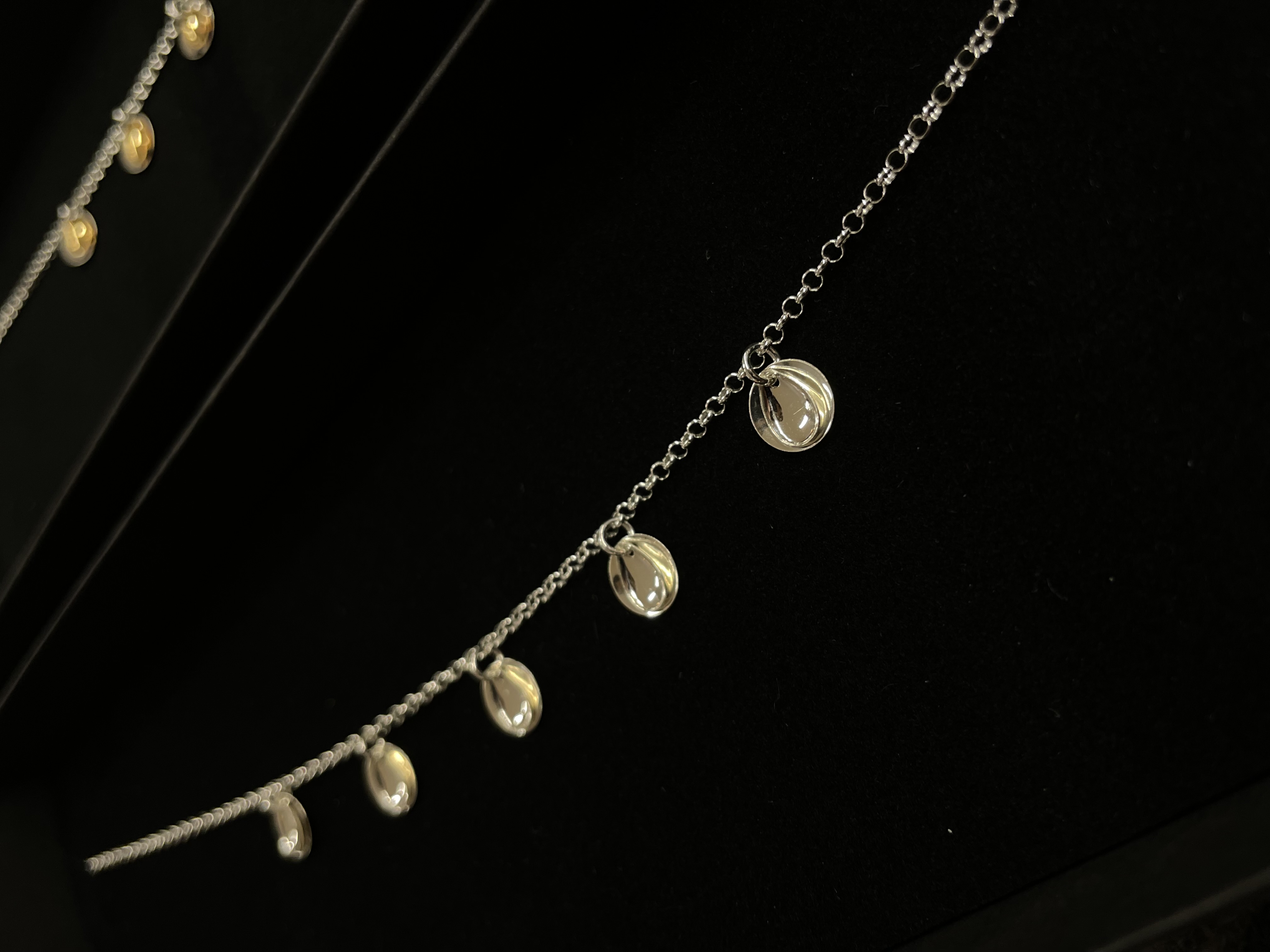 Silverhalsband guld/silver  - 2